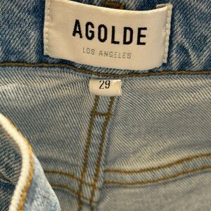 AGOLDE Women's RILEY Blue Jeans